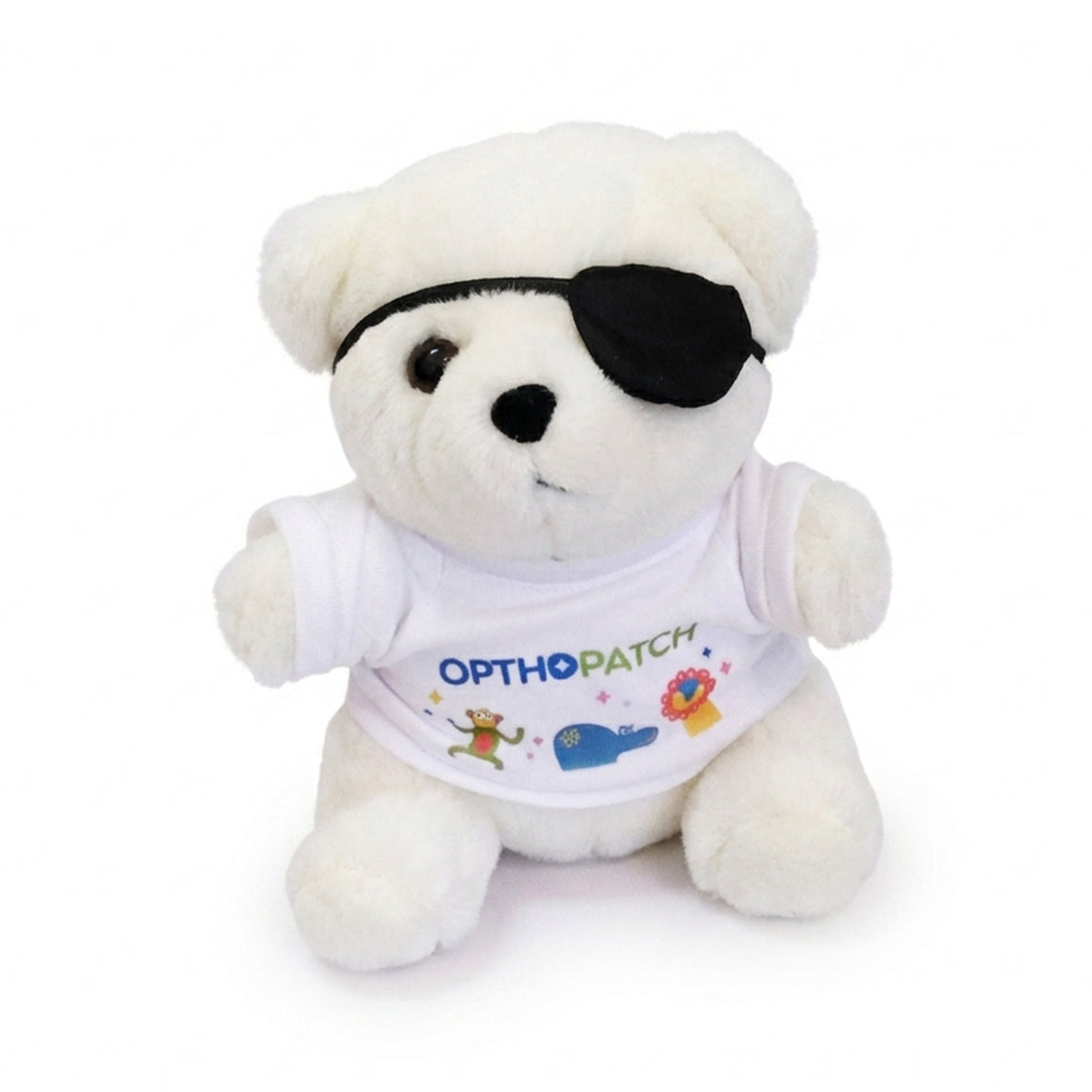 OPTHOPATCH Eye Patch Teddy Bear Coin Bank - Reward Plush for Kids with Amblyopia