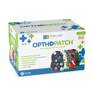 Childrens Extra Sensitive Adhesive Eye Patch Boys 100 Pack  Series I + 3 Reward Chart Posters