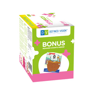 Infants Extra Sensitive Adhesive Eye Patch Girls 40 Pack Series I + Reward Chart Poster