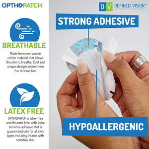 Childrens Extra Sensitive Adhesive Eye Patch Boys 70 Pack  Series II + Rewards Chart Posters