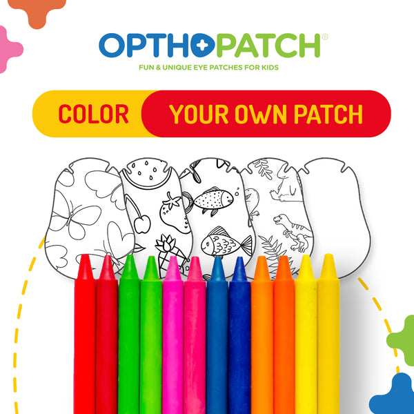 Color Your Own Patch | Extra Sensitive Adhesive Eye Patches for Boys a ...