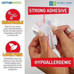 Color Your Own Patch | Extra Sensitive Adhesive Eye Patches for Boys and Girls 40 Pack + Reward Chart Poster