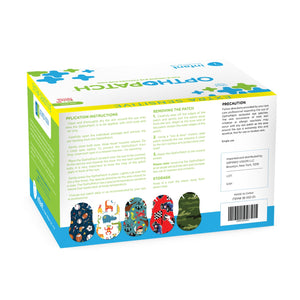 Infants Extra Sensitive Adhesive Eye Patch Boys 100 Pack Series I + 3 Reward Chart Posters