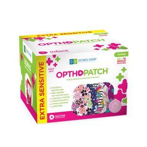 Infants Extra Sensitive Adhesive Eye Patch Girls 70 Pack Series II + Rewards Chart Posters