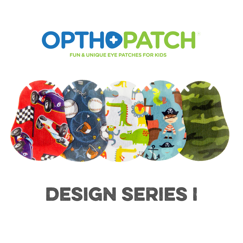 Opthopatch Extra Sensitive Adhesive Eye Patch for Infants with Fun Boys Design (2500pcs)