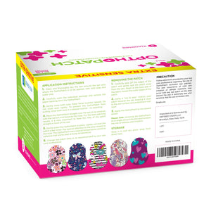 Childrens Extra Sensitive Adhesive Eye Patch Girls 70 Pack Series II + Rewards Chart Posters