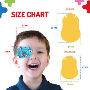 Children's Extra Sensitive Adhesive Eye Patch for Boys + Reward Charts Included